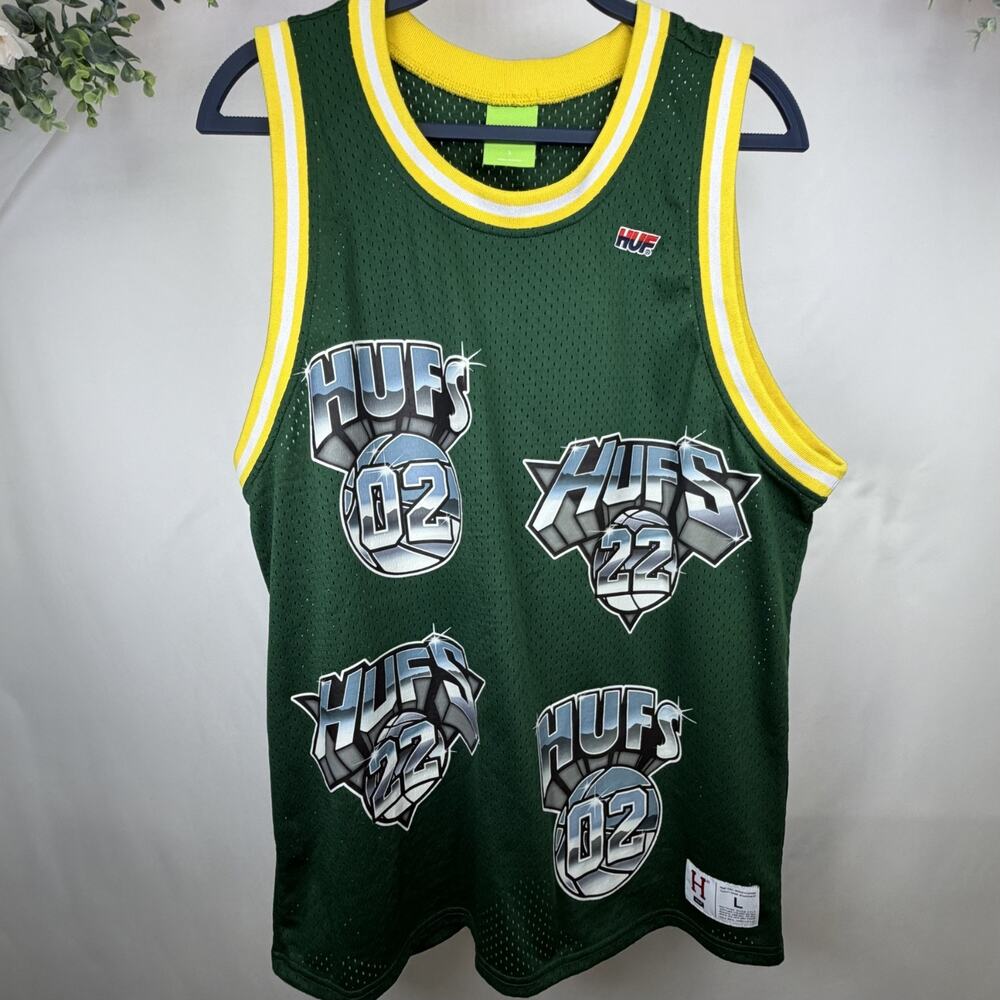 HUF Basketball Jersey Men’s Size Large‎ 02 22